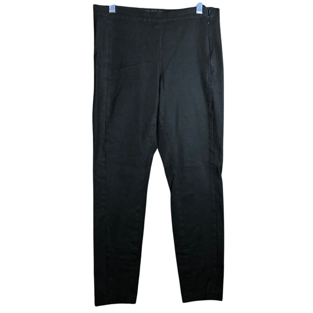 Banana Republic Women Pants Black Devon Ankle Side Zip Pull On Stretch 6
